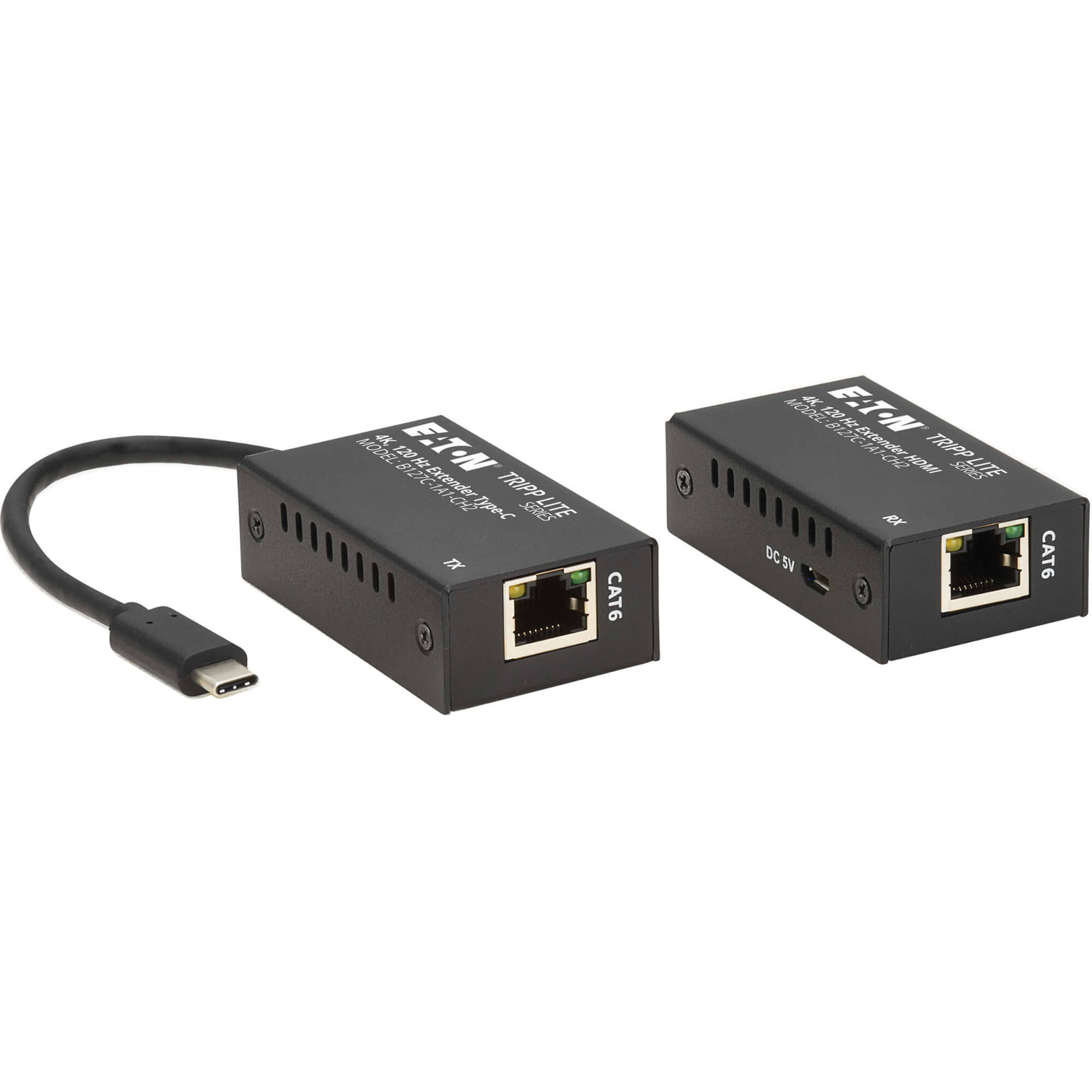 Eaton Tripp Lite B127C-1A1-CH2 USB-C to HDMI Cat6 extender kit for 4K HDR10 AV installs — view 3