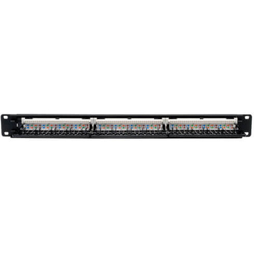 24-Port 1U Rack-Mount Cat6/Cat5 110 Patch Panel, 568B, RJ45 Ethernet, TAA — view 4