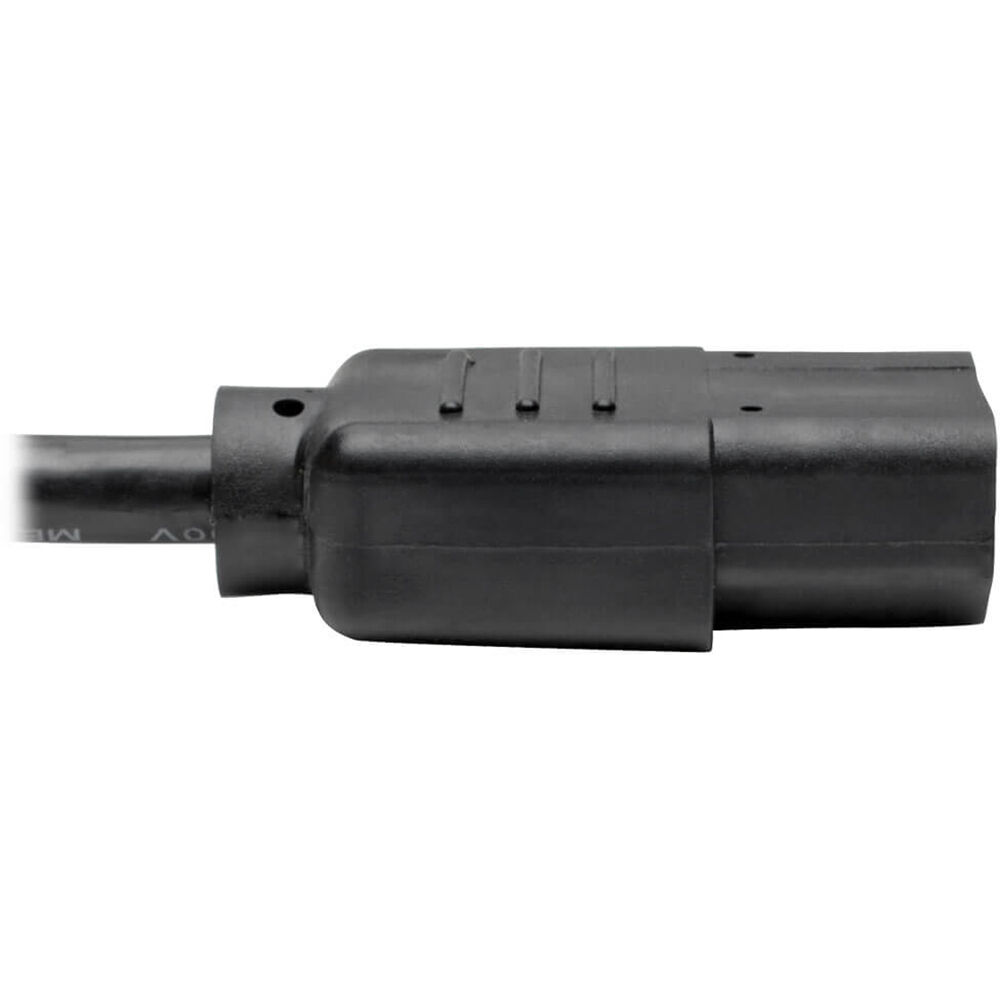 Desktop Computer AC Power Cable, NEMA 5-15P to C13 - 13A, 125V, 16 AWG, 8 ft. (2.43 m), Black — view 4