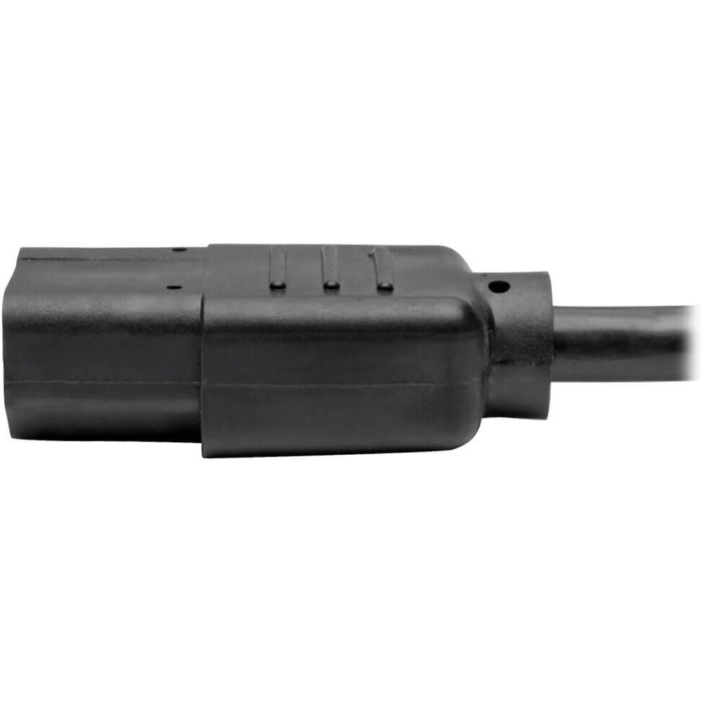 Desktop Computer AC Power Cable, NEMA 5-15P to C13 - 13A, 125V, 16 AWG, 8 ft. (2.43 m), Black — view 5
