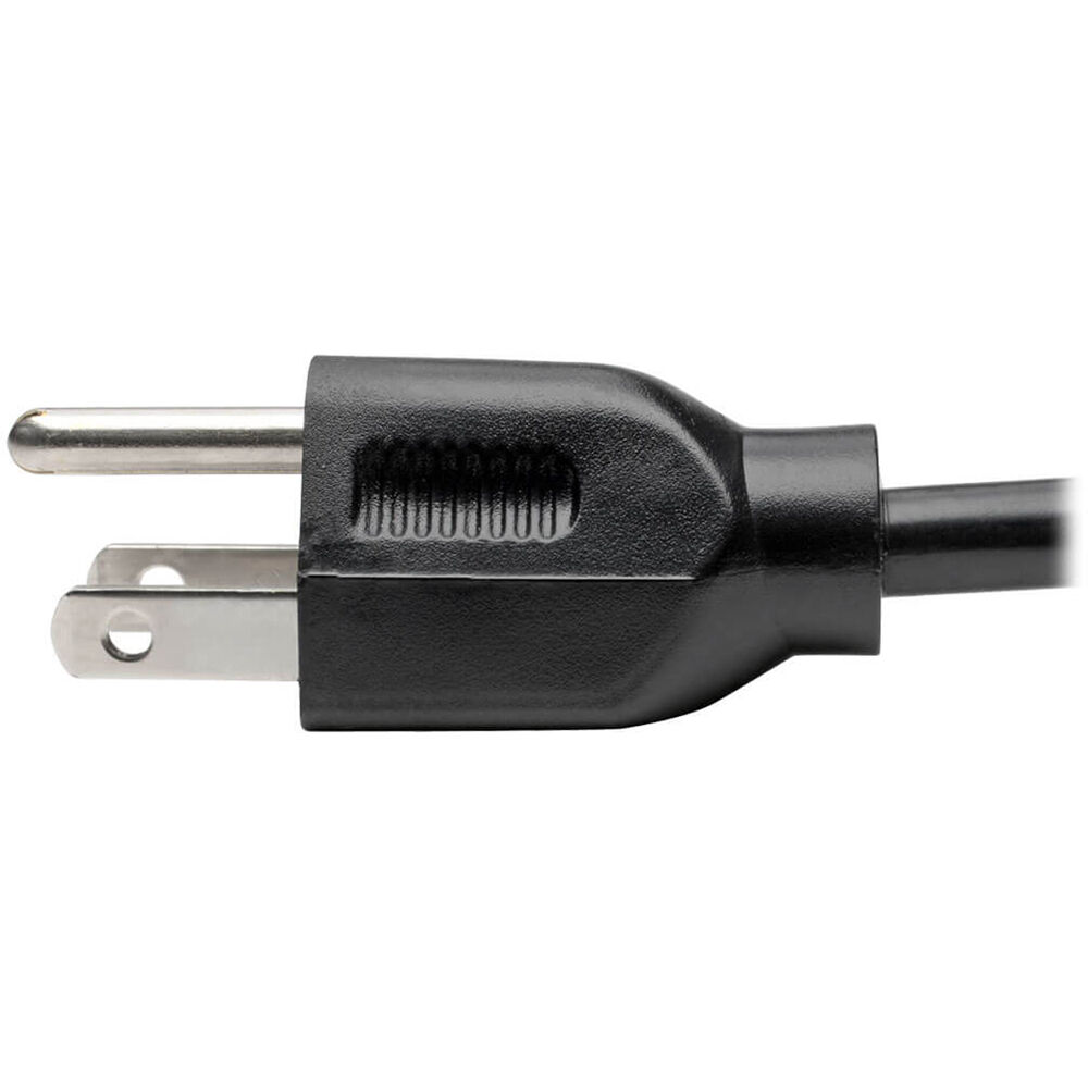 Desktop Computer AC Power Cable, NEMA 5-15P to C13 - 13A, 125V, 16 AWG, 8 ft. (2.43 m), Black — view 7