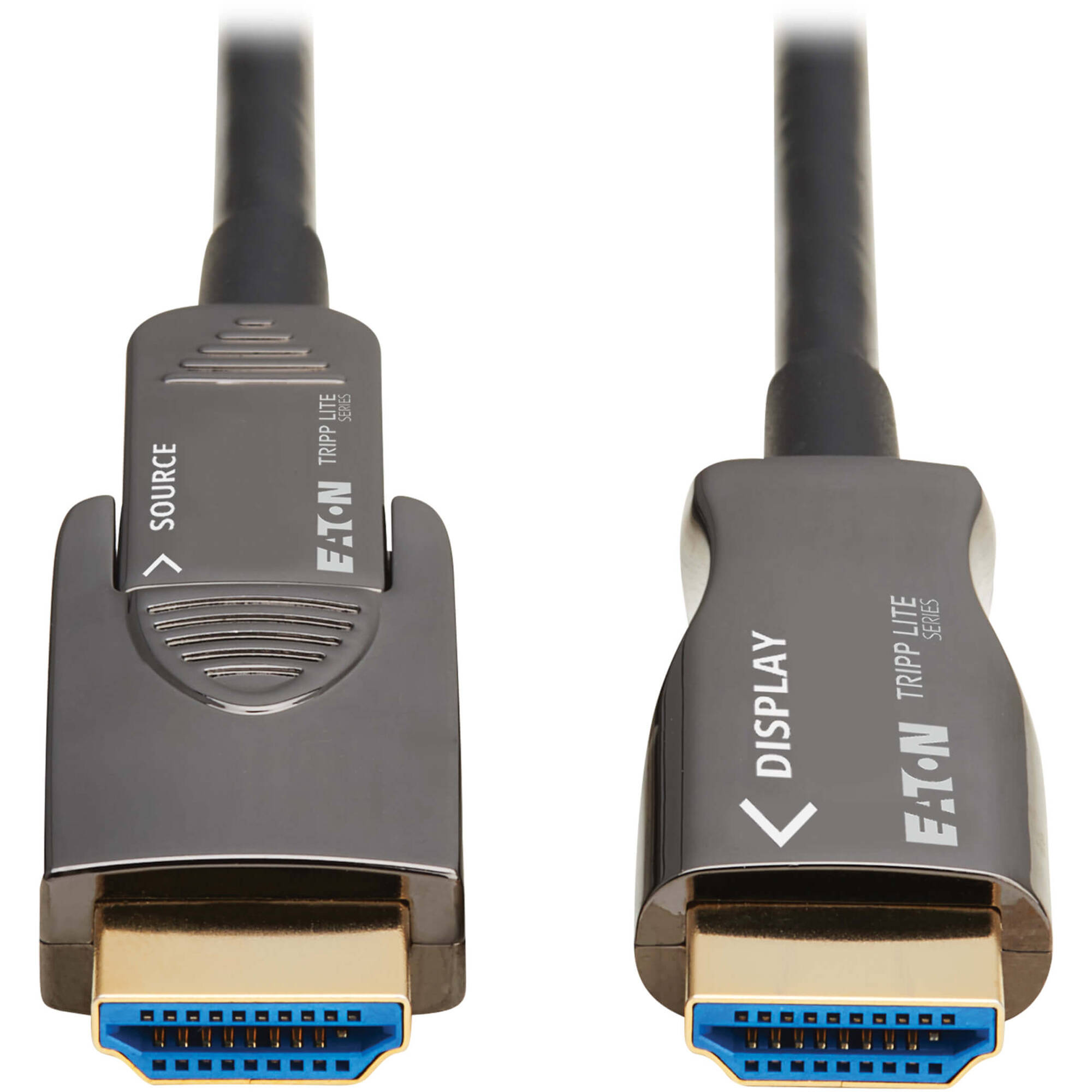 Eaton Tripp Lite Series 8K HDMI fiber active optical cable, 30 m, black, detachable connectors — view 2