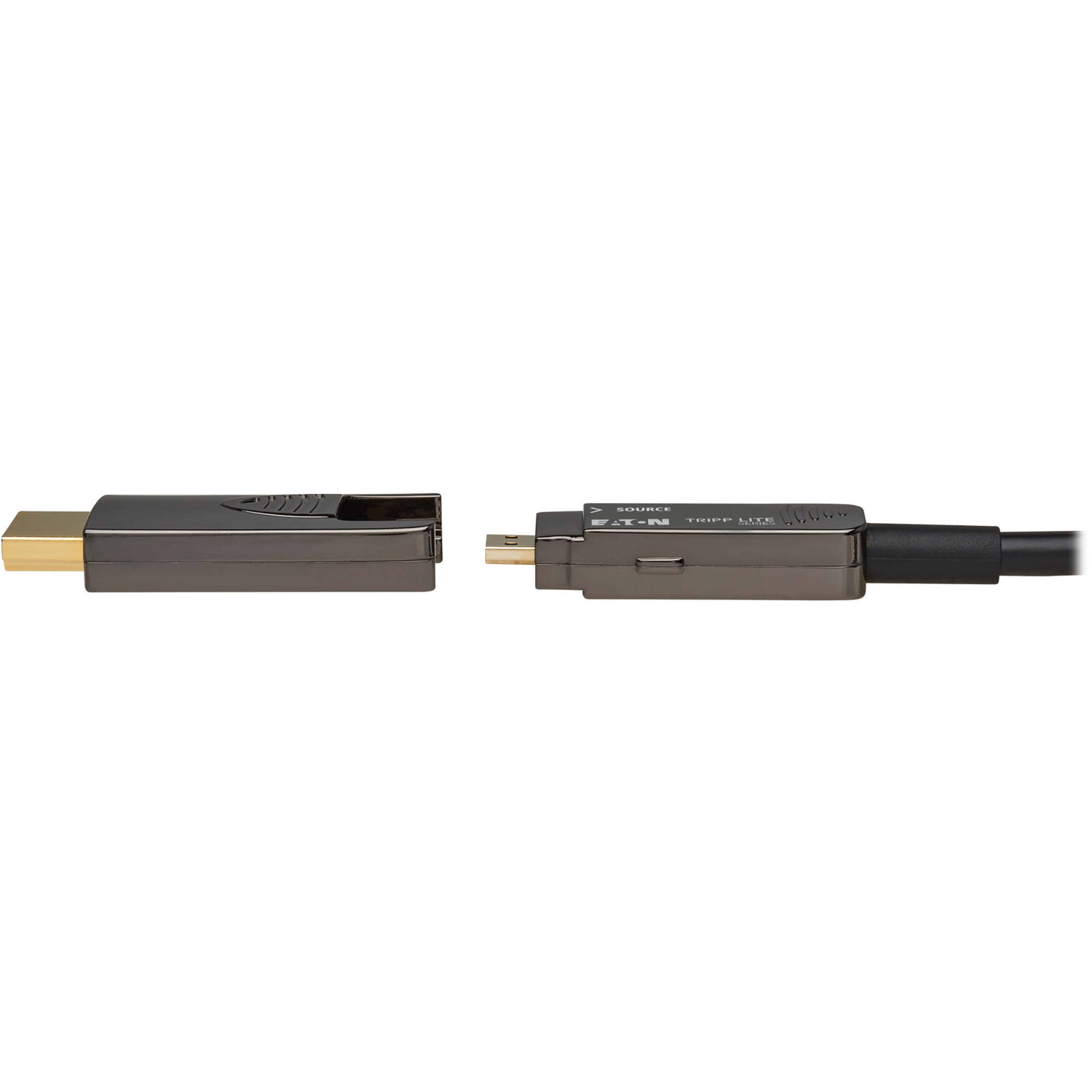 Eaton Tripp Lite Series 8K HDMI fiber active optical cable, 30 m, black, detachable connectors — view 7
