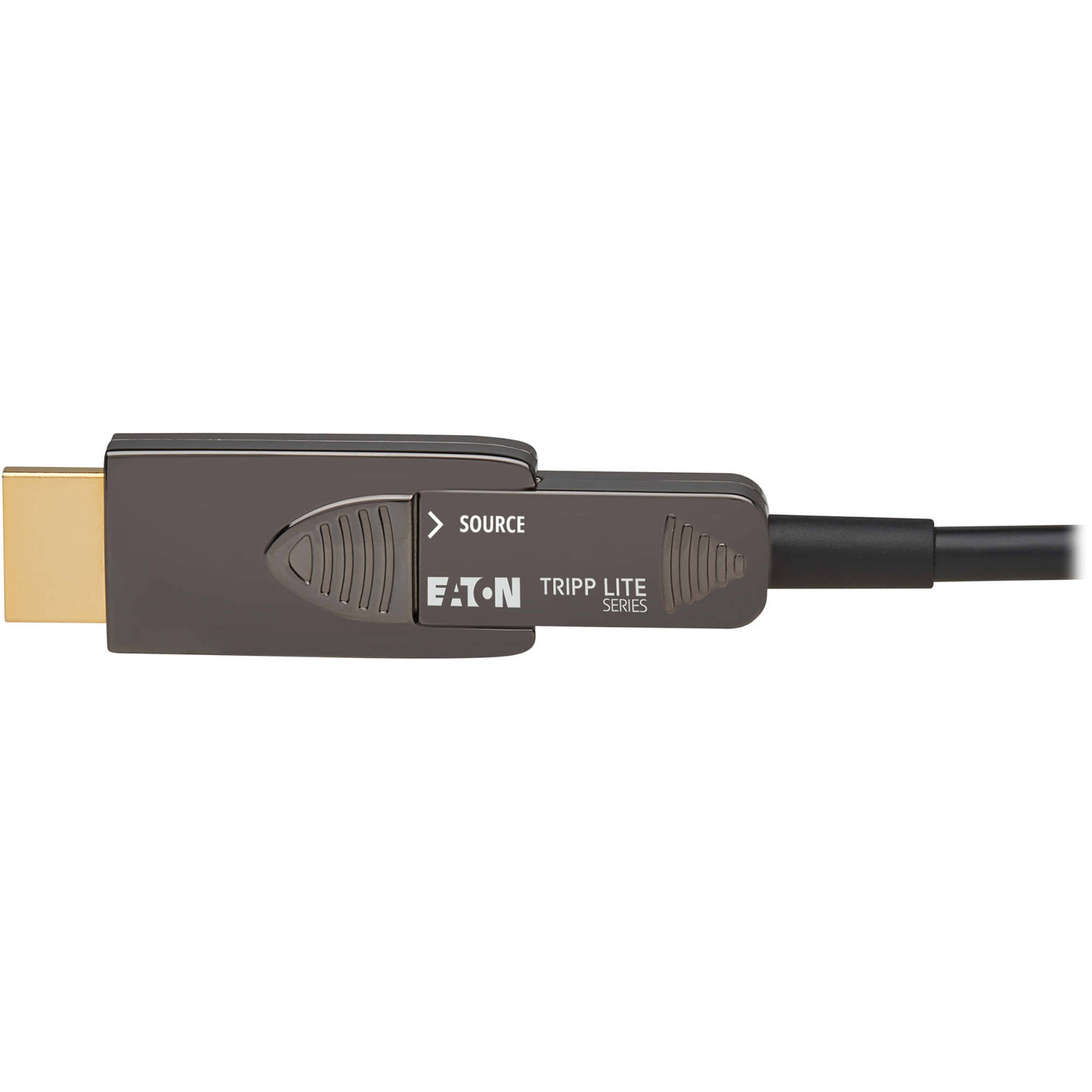 Eaton Tripp Lite Series 8K HDMI fiber active optical cable, 30 m, black, detachable connectors — view 8
