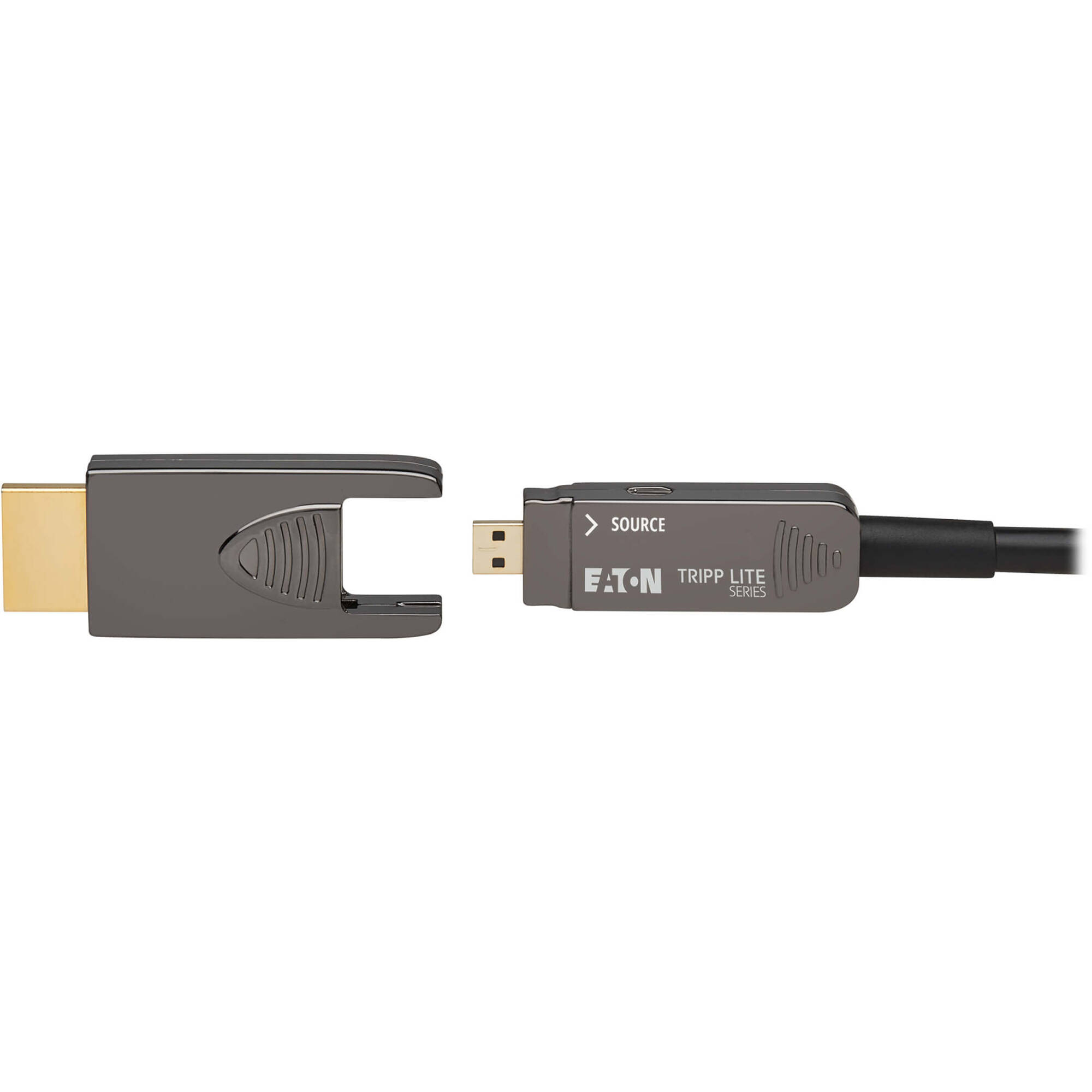 Eaton Tripp Lite Series 8K HDMI fiber active optical cable, 30 m, black, detachable connectors — view 9