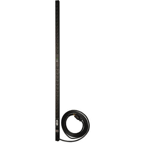 1.9kW Single-Phase Local Metered PDU, 120V Outlets (28 5-15/20R), L5-20P/5-20P Adapter, 15 ft. (4.57 m) Cord, 0U Vertical — view 2