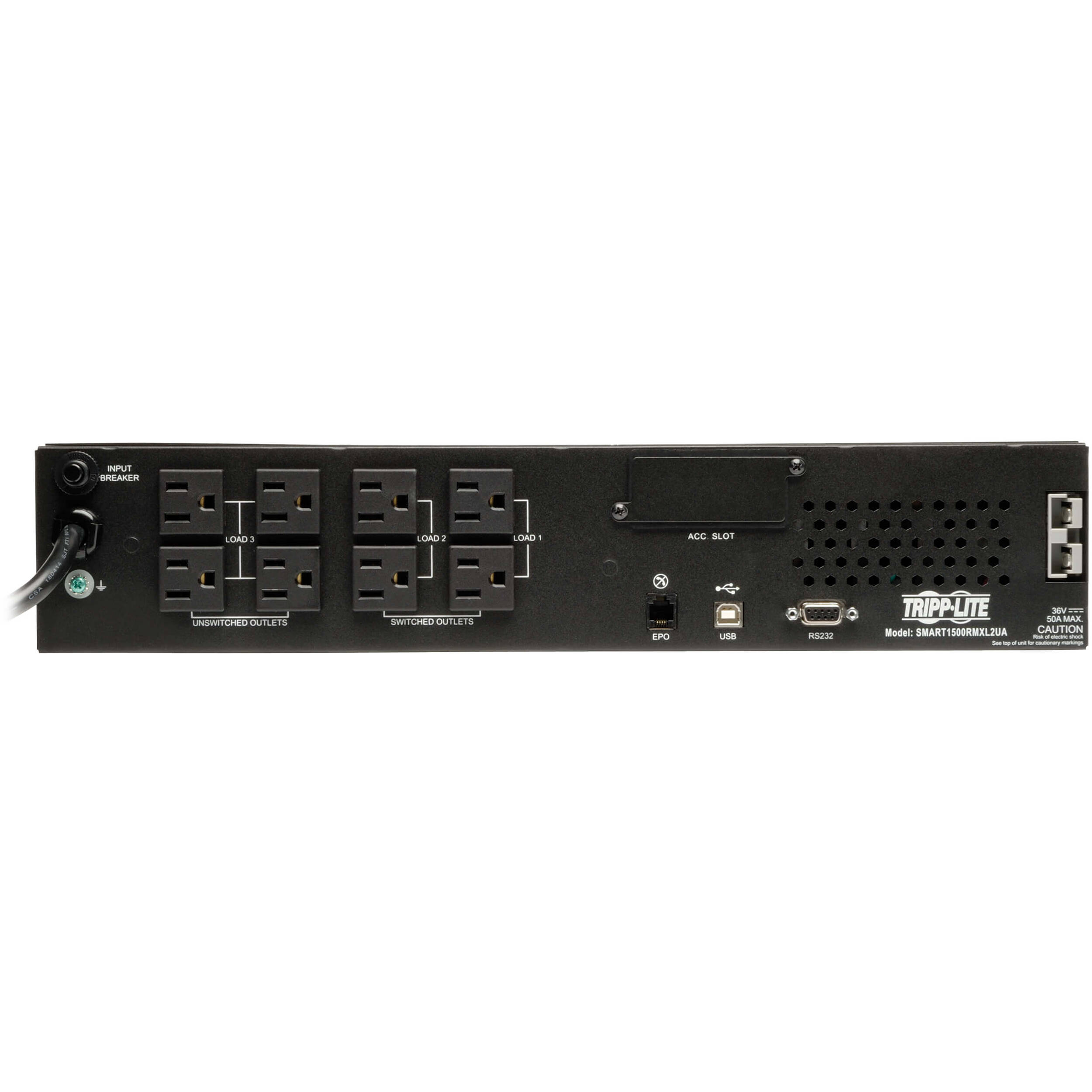 Eaton SM1500RMXL2UTAA 1500 VA rack/tower UPS with 8 outlets and TAA compliance — view 3