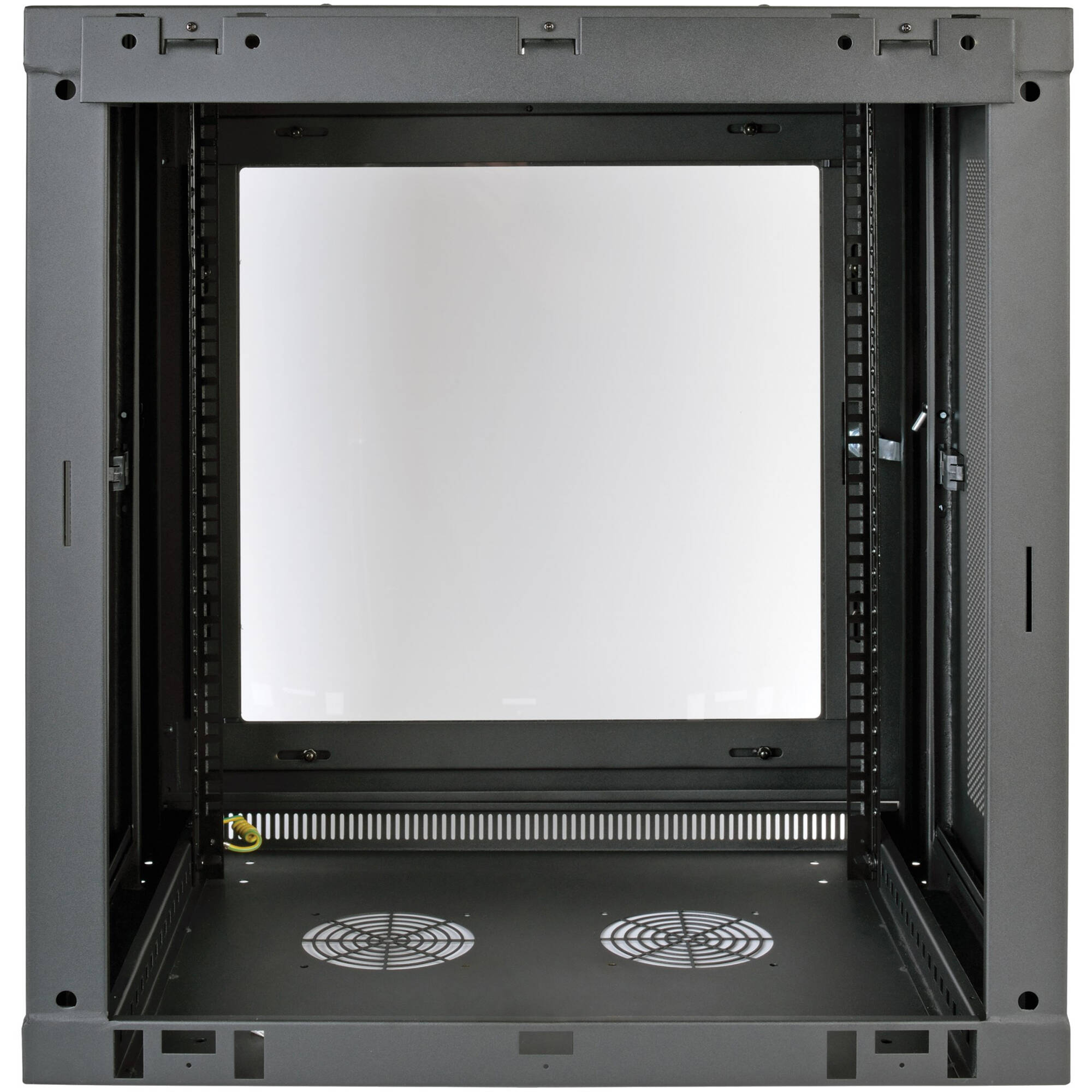 SmartRack 12U Low-Profile Switch-Depth Wall-Mount Small Rack Enclosure, Clear Acrylic Window — view 2