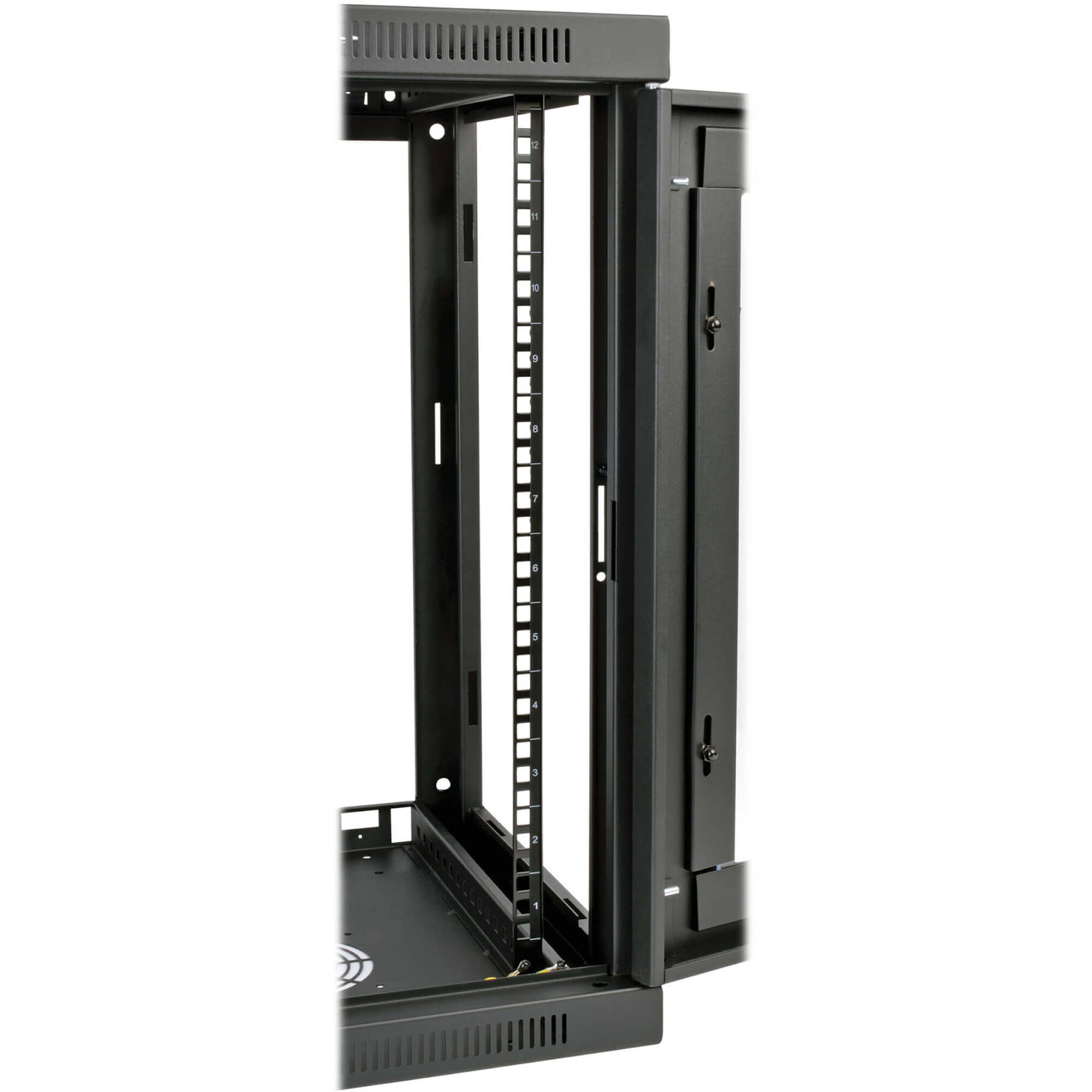 SmartRack 12U Low-Profile Switch-Depth Wall-Mount Small Rack Enclosure, Clear Acrylic Window — view 4