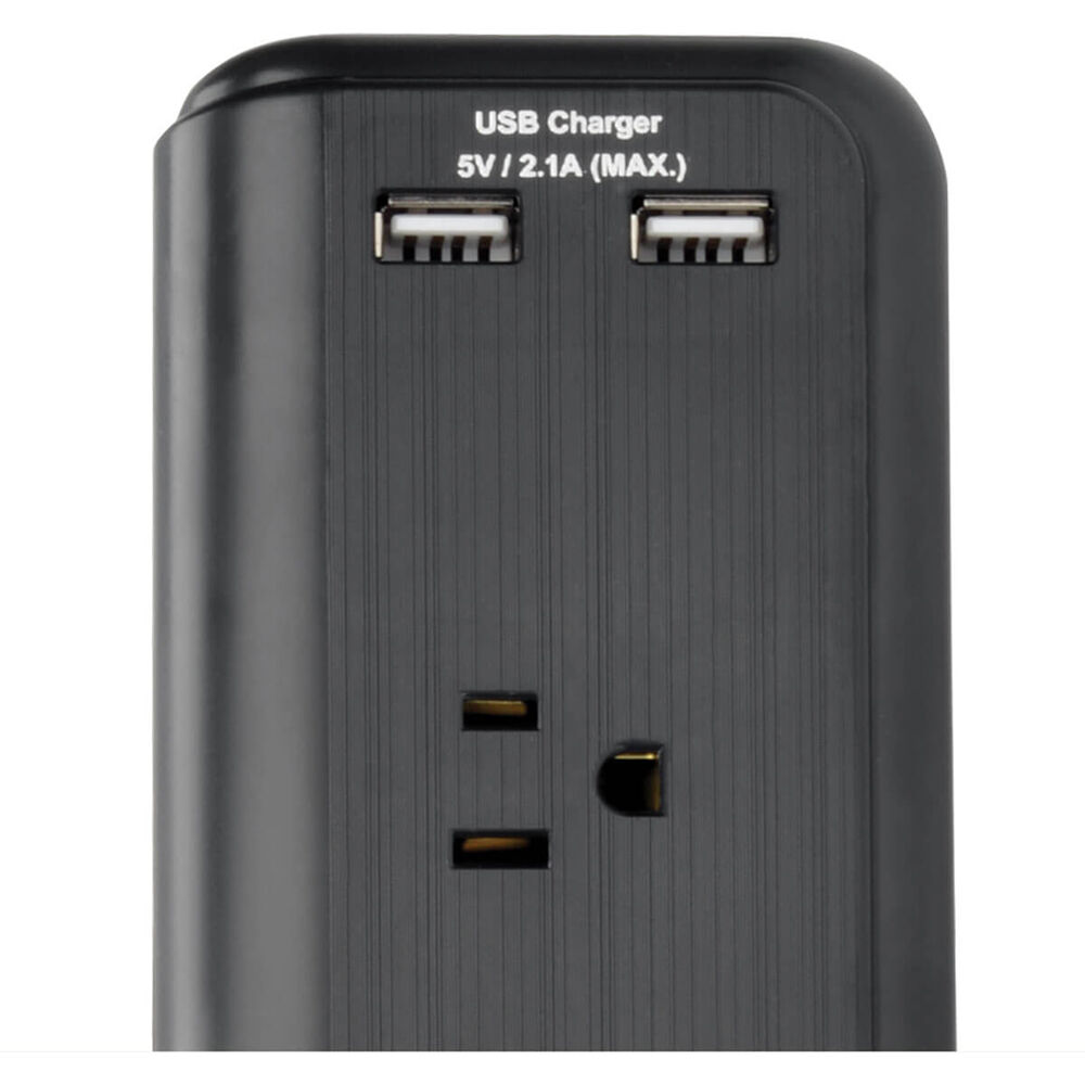 Eaton TLP606DMUSB surge desk mount strip with 6 outlets, USB charging, and 6 ft cord — view 6