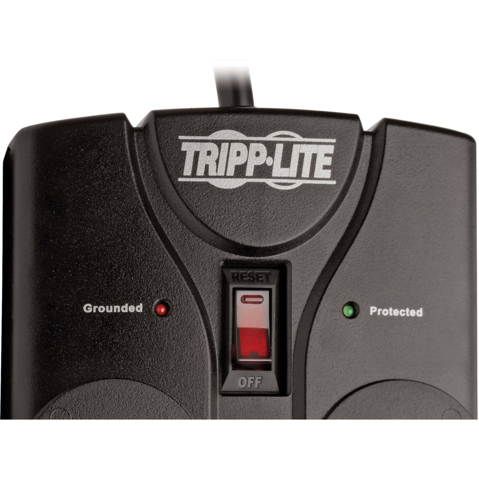 Black Eaton TLP808B surge protector with 8 outlets and 8 ft cord — view 4