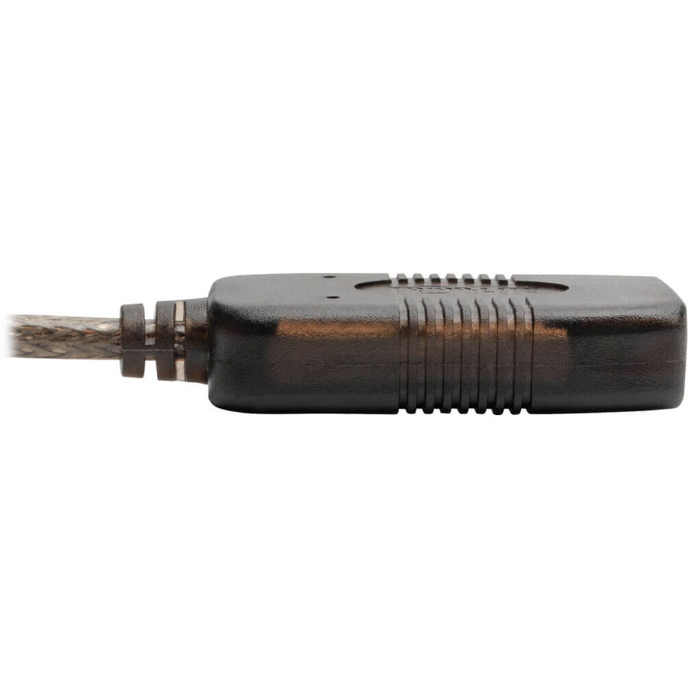 25 ft black active USB 2.0 extension cable with USB-A male to USB-A female connectors — view 4