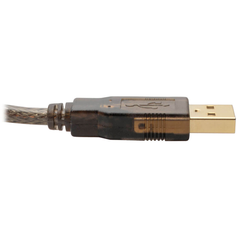 25 ft black active USB 2.0 extension cable with USB-A male to USB-A female connectors — view 6