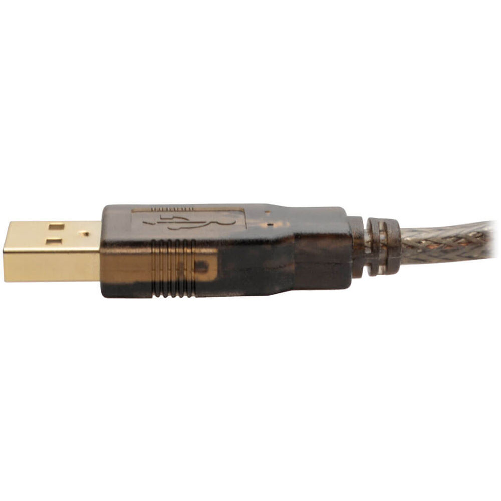 25 ft black active USB 2.0 extension cable with USB-A male to USB-A female connectors — view 7