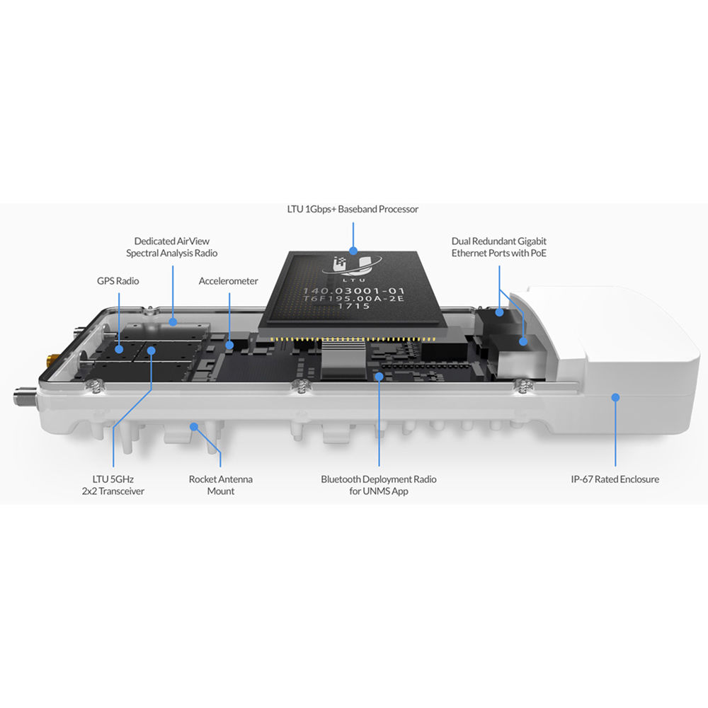 Ubiquiti AiFiber 5XHD modular airFiber radio for point-to-point wireless backhaul — view 8