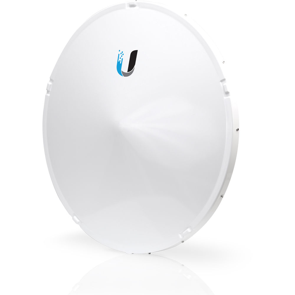 Ubiquiti airFiber 11 GHz high-band backhaul radio with dish antenna for long-range wireless bridge links — view 2