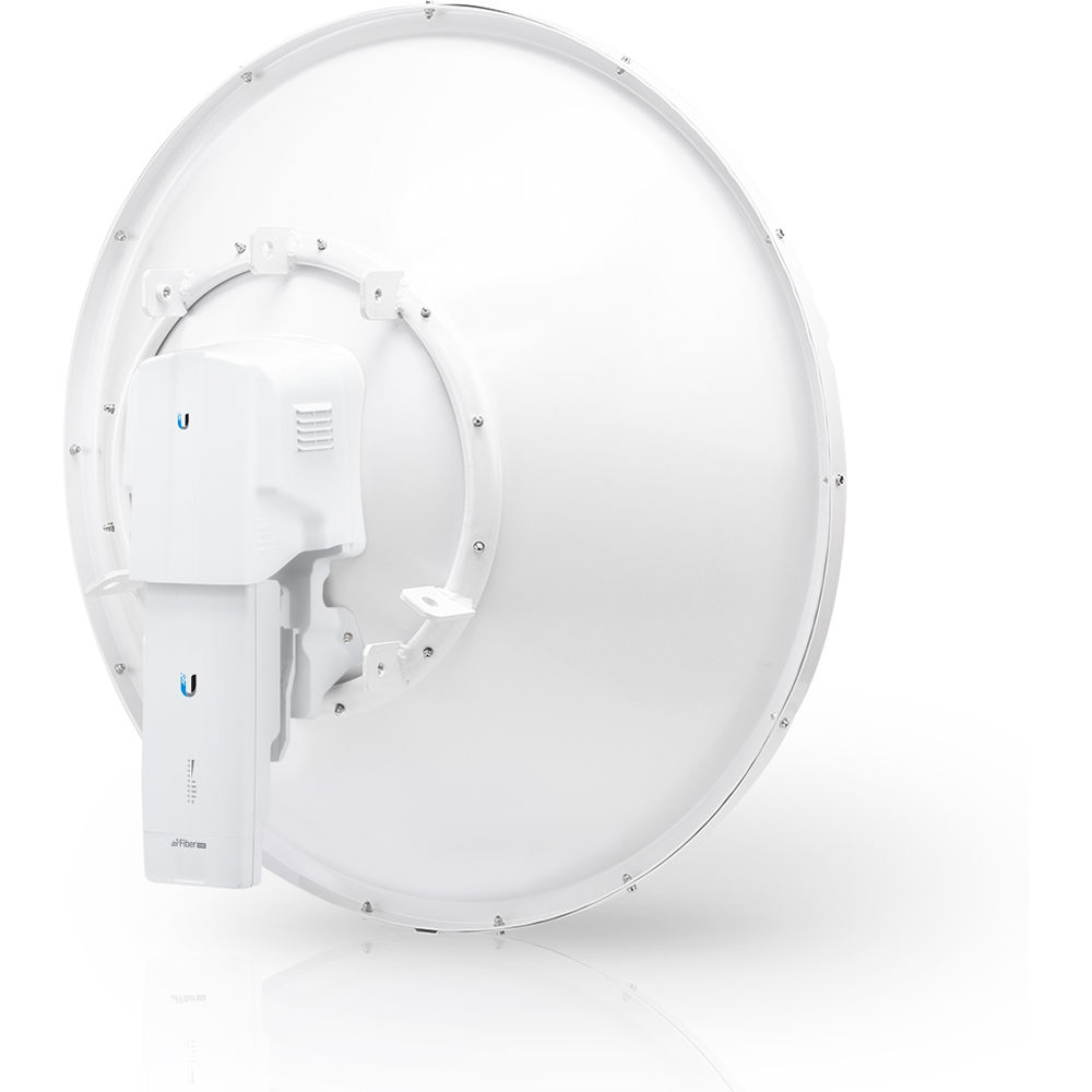 Ubiquiti airFiber 11 GHz high-band backhaul radio with dish antenna for long-range wireless bridge links — view 4