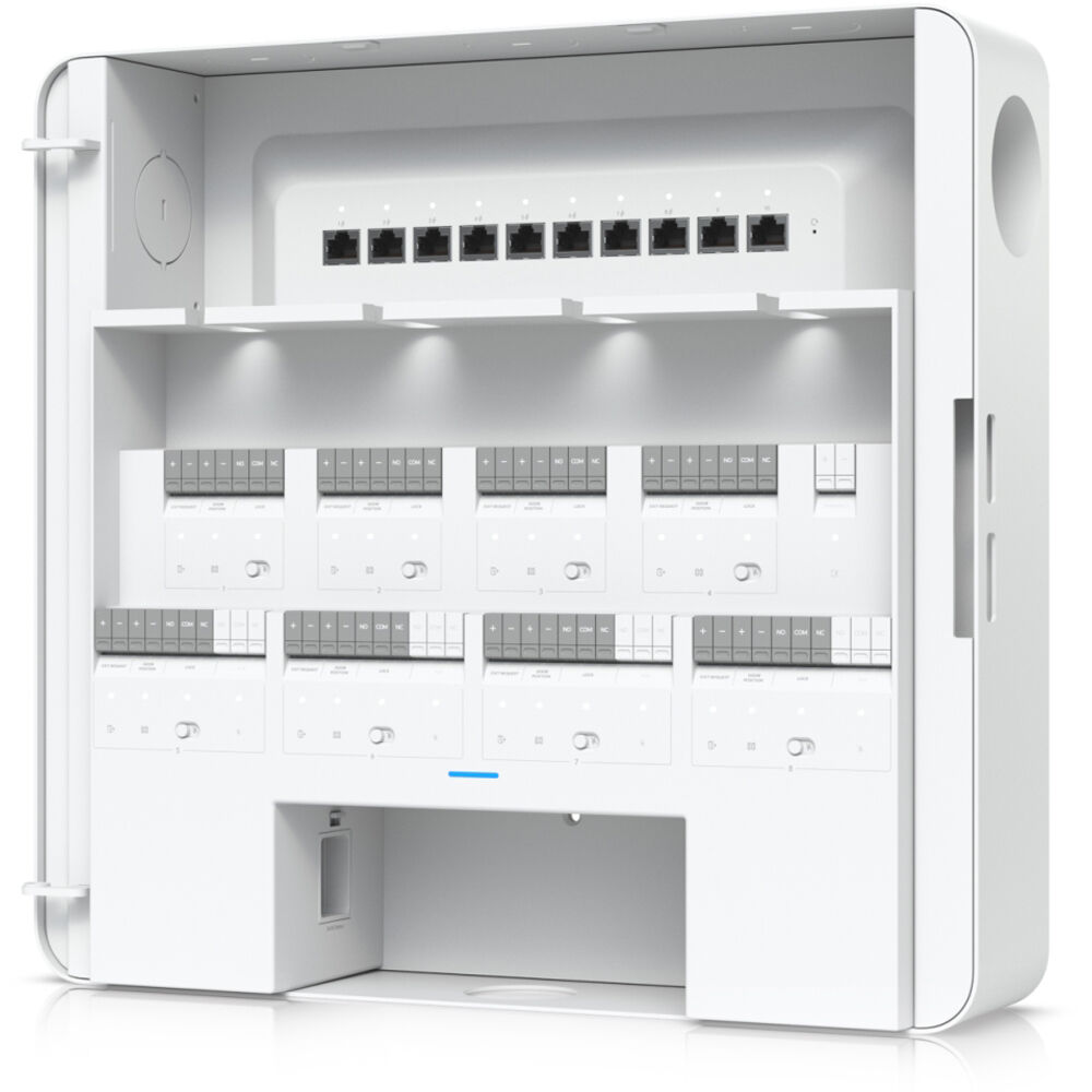 Ubiquiti Enterprise Access Hub EAH-8 access control hub for 8 doors with battery backup support — view 2