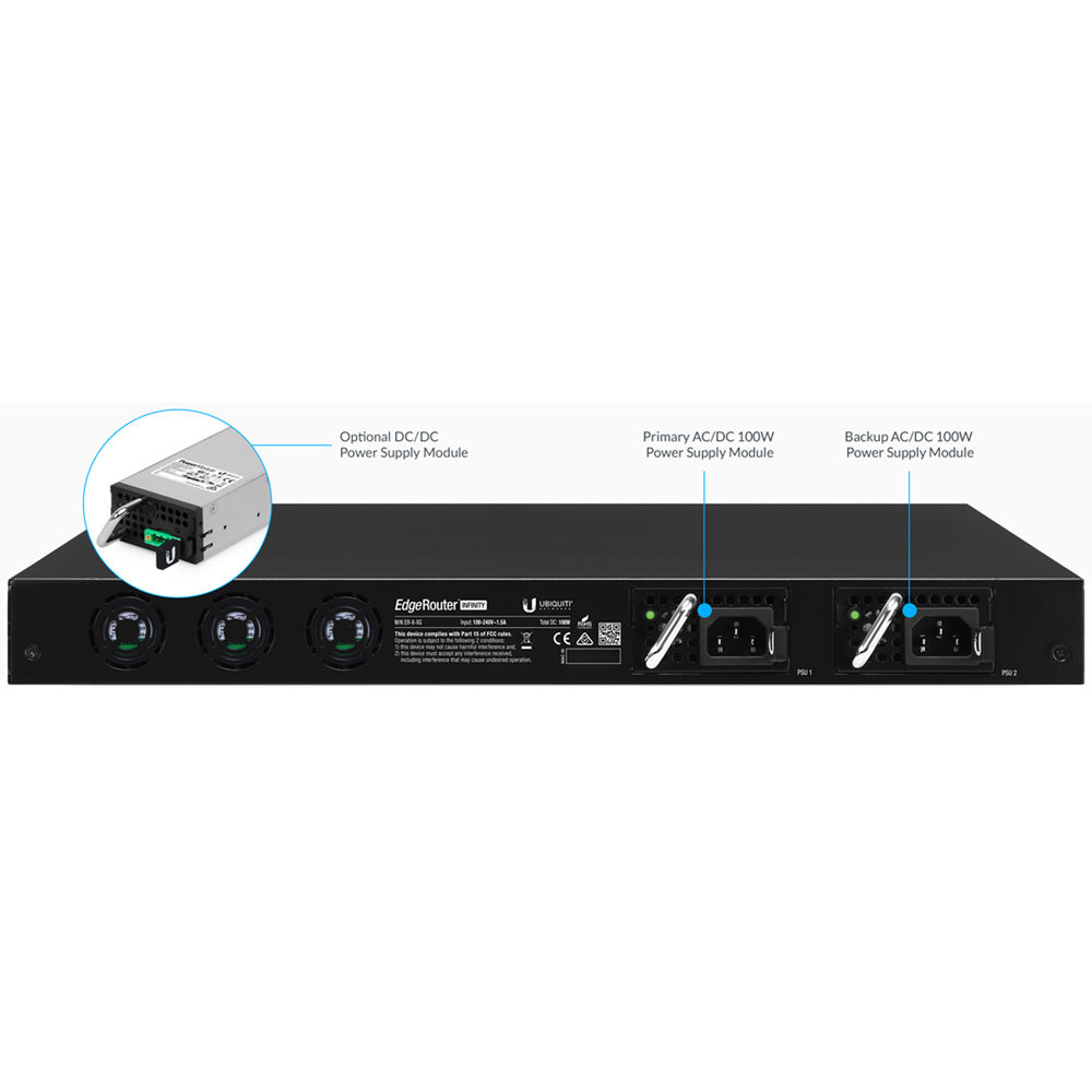 Ubiquiti ER-8-XG 10 Gig EdgeRouter with 8 ports and SFP+ connectivity — view 8