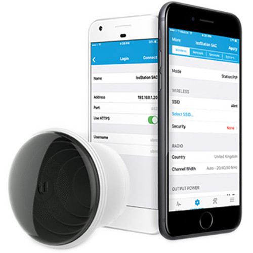 Ubiquiti IsoStation 5AC outdoor wireless bridge with horn antenna and die-cast aluminum base — view 6