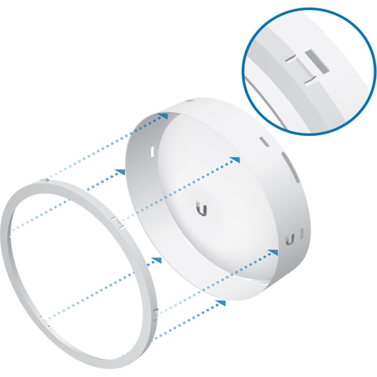 Ubiquiti NanoBeam Isolater Shield 16 accessory for NanoBeam M 16 wireless devices — view 3