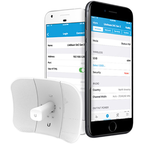 Ubiquiti LiteBeam 5AC Gen 2 outdoor 5 GHz wireless bridge with directional antenna — view 5