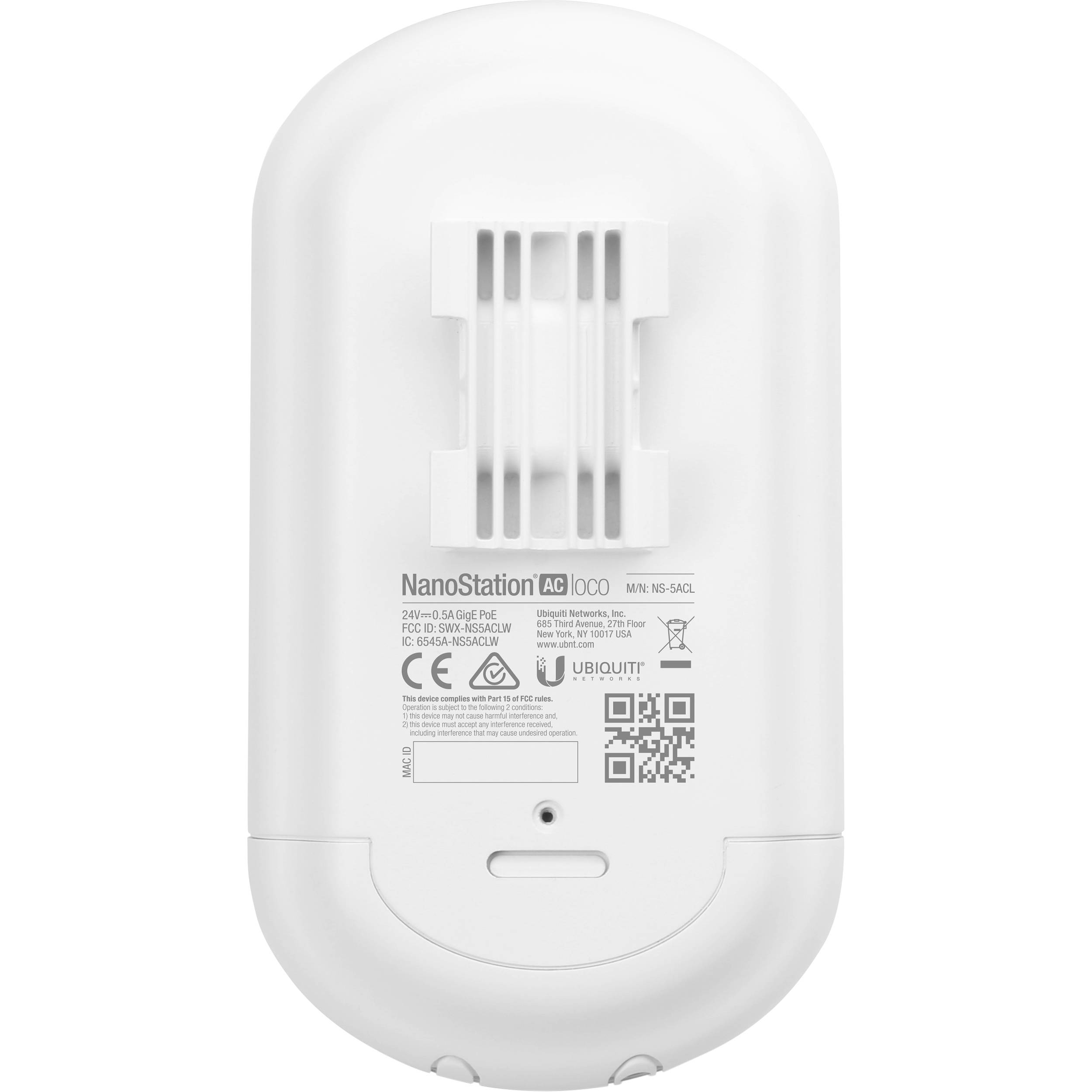 Ubiquiti NanoStation 5AC Loco compact outdoor wireless bridge for 5 GHz backhaul — view 3