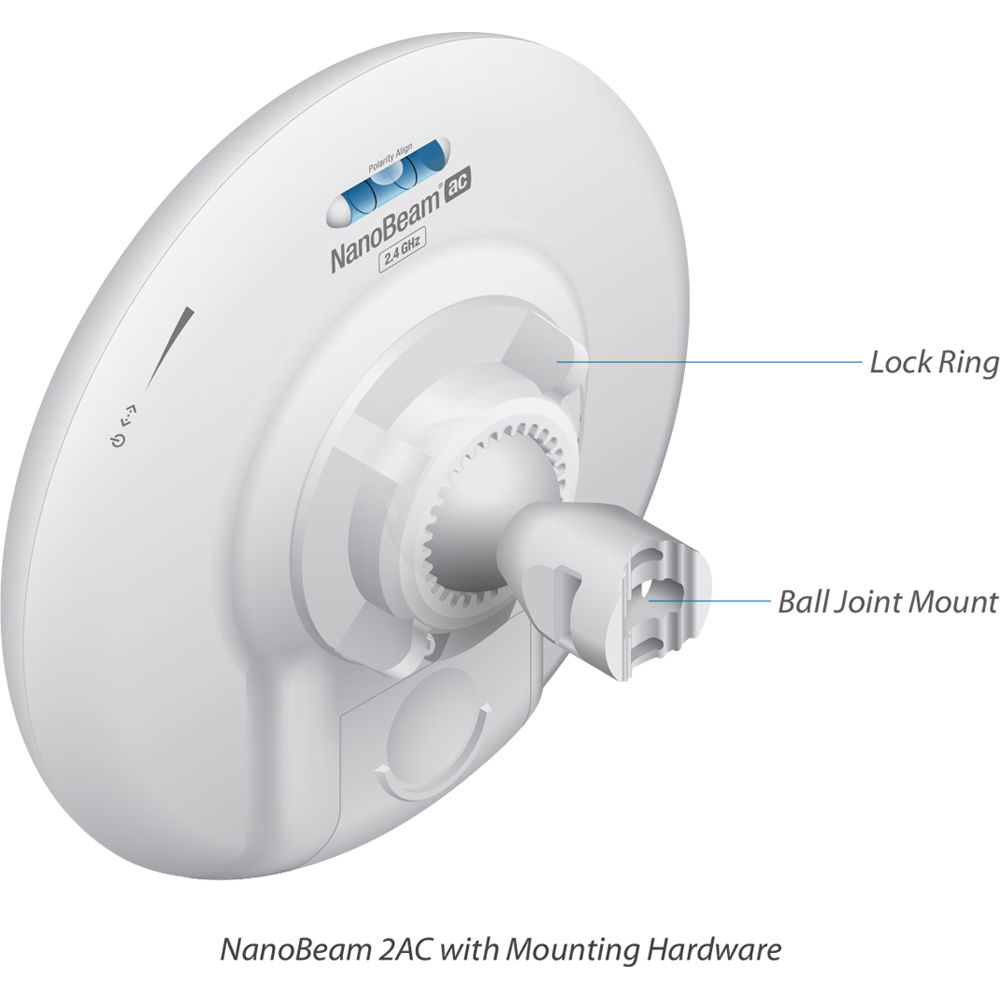 Ubiquiti NanoBeam 2AC 13 compact outdoor wireless bridge with directional antenna — view 15
