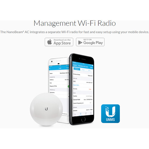 Ubiquiti NanoBeam 2AC 13 compact outdoor wireless bridge with directional antenna — view 18