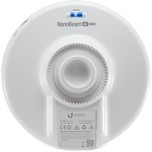 Ubiquiti NanoBeam 5AC Gen 2 outdoor wireless bridge with compact directional antenna — view 7
