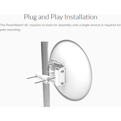 Ubiquiti airMAX Dish CPE 2.4 GHz directional outdoor wireless bridge antenna — view 11