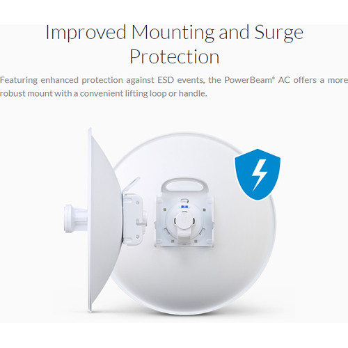 Ubiquiti airMAX Dish CPE 2.4 GHz directional outdoor wireless bridge antenna — view 9