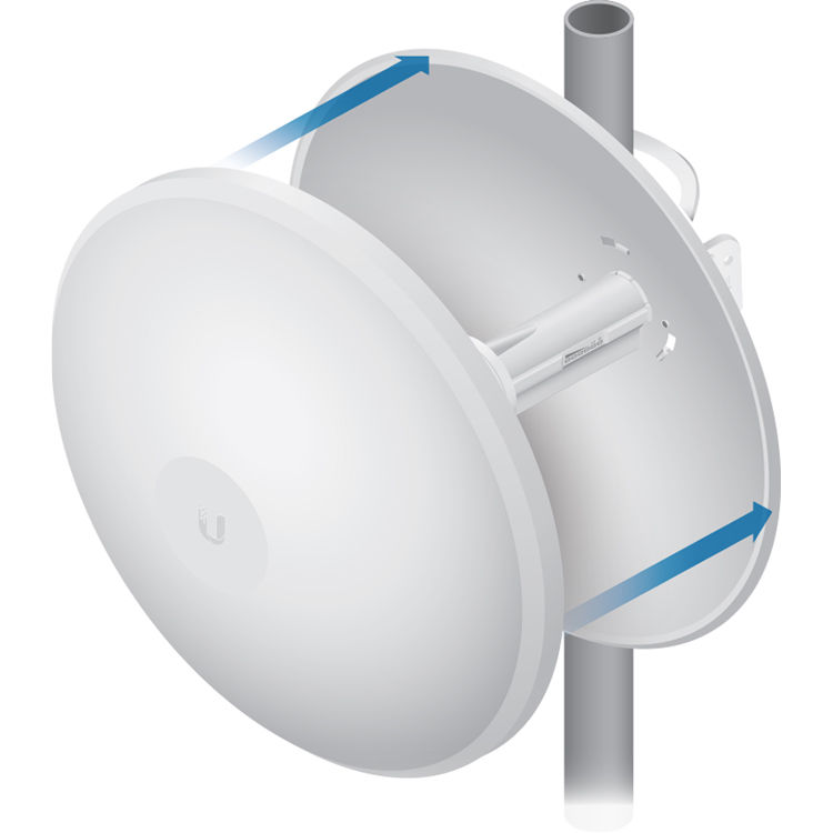 Ubiquiti PowerBeam 5AC Gen 2 outdoor 5 GHz wireless bridge with directional dish antenna — view 8