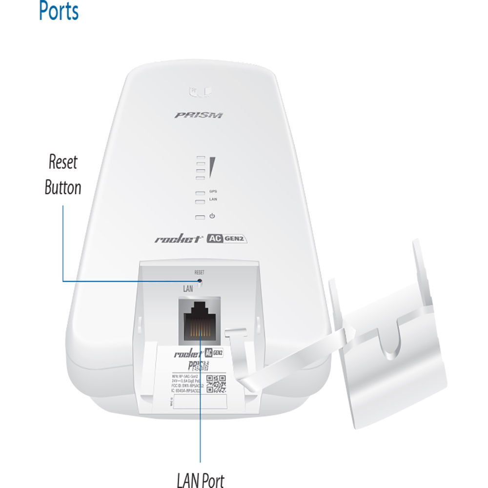 Ubiquiti Rocket PRISM 5AC Gen 2 compact 5 GHz wireless bridge radio — view 12
