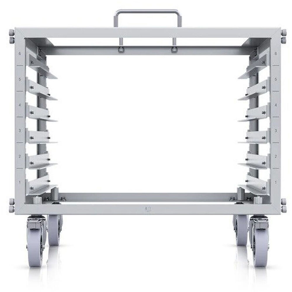 Ubiquiti Toolless Mini Rack U-RACK-6U-TL 6U open-frame portable rack with lockable casters — view 3