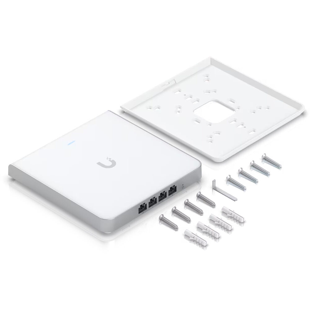Ubiquiti U6 Enterprise In-Wall Wi‑Fi 6E access point with integrated switch and 2.5 GbE uplink — view 7