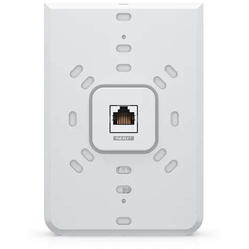 Ubiquiti UniFi6 In-Wall U6-IW-US wall-mounted Wi-Fi 6 access point with built-in PoE switch — view 4