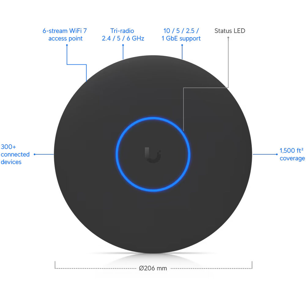Ubiquiti U7 Pro XG ceiling-mounted WiFi 7 access point with 10 GbE uplink — view 11