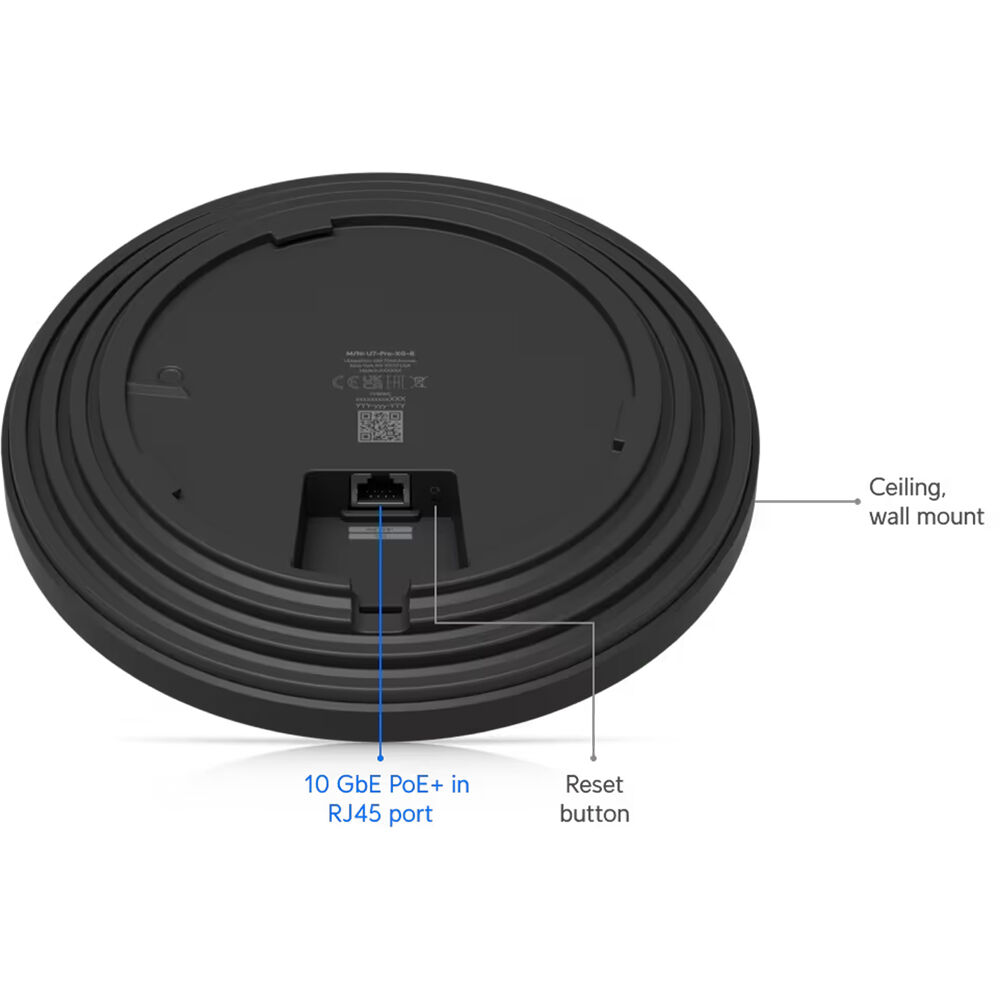 Ubiquiti U7 Pro XG ceiling-mounted WiFi 7 access point with 10 GbE uplink — view 6