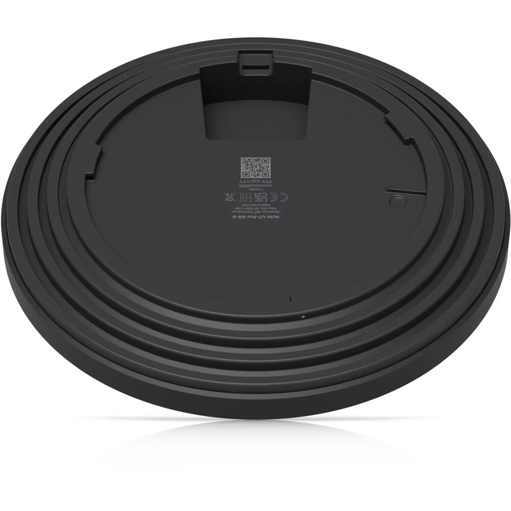 Ubiquiti U7 Pro XGS Black ceiling-mounted Wi-Fi 7 access point with 10 GbE uplink — view 10