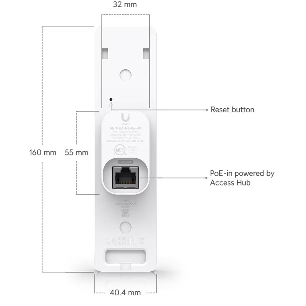 Ubiquiti G3 Reader Pro NFC access reader with Apple Touch Pass support for indoor and outdoor doors — view 9
