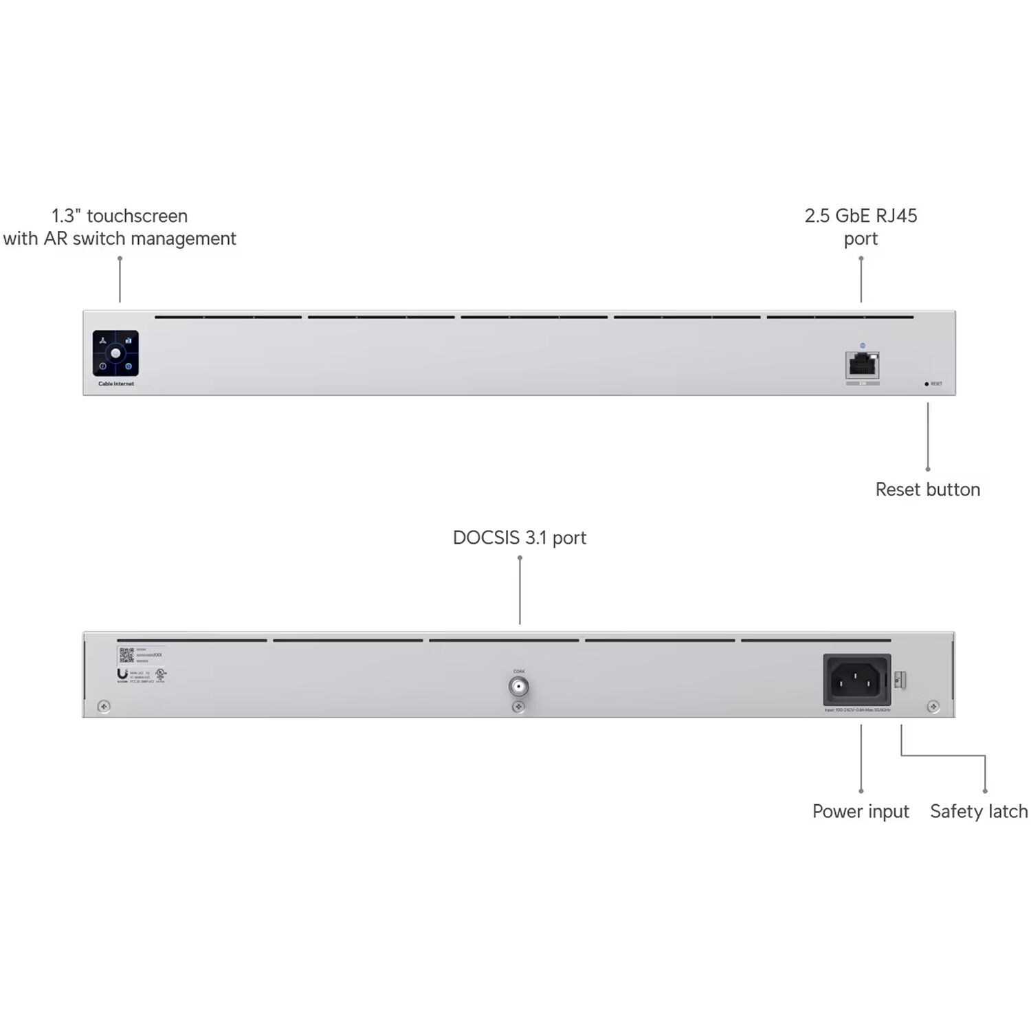 Ubiquiti Cable Internet UCI rack-mountable cable modem with integrated connection monitoring for managed network deployments — view 6