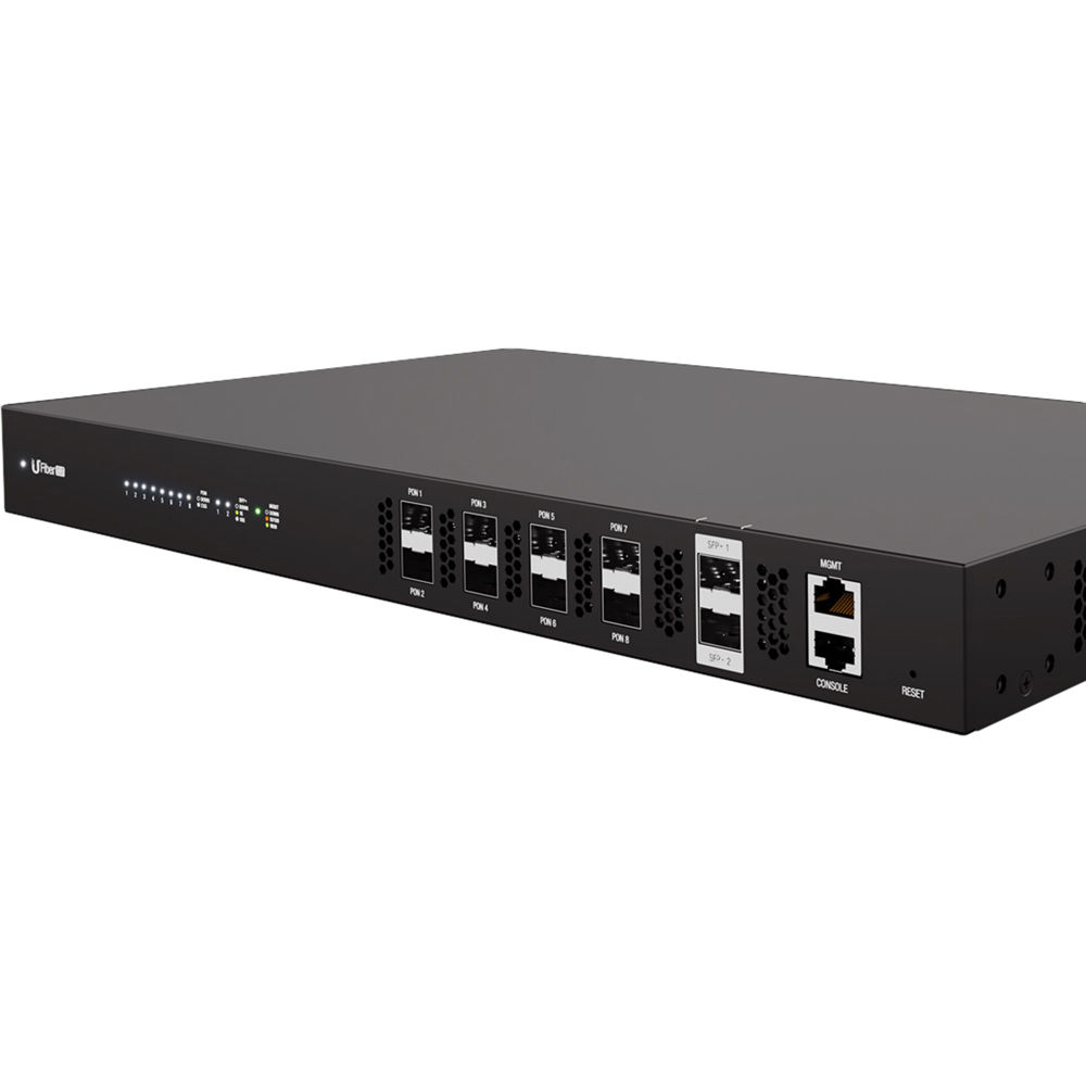 Ubiquiti UF-OLT 8-port GPON OLT desktop fiber access switch with LCD display — view 10