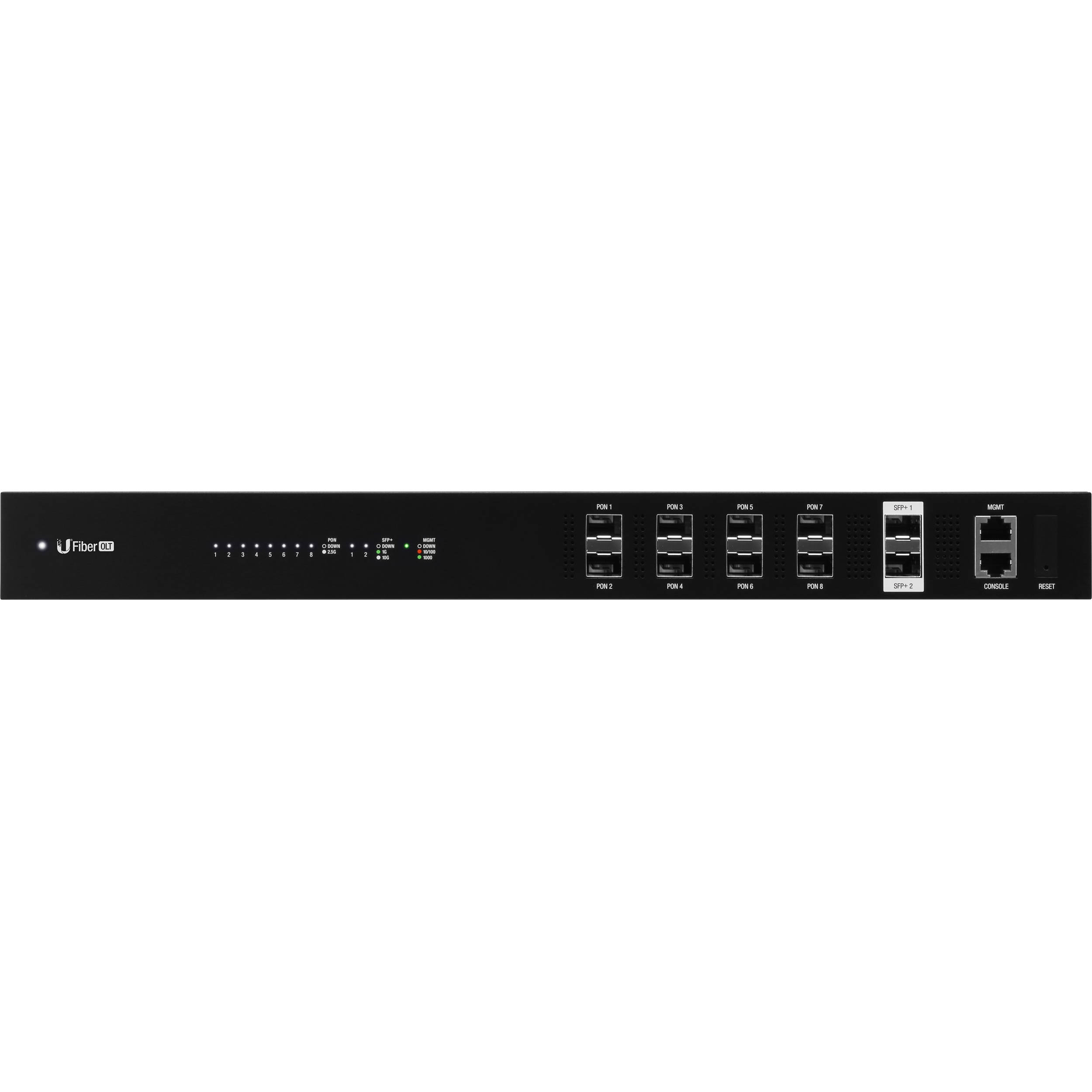 Ubiquiti UF-OLT 8-port GPON OLT desktop fiber access switch with LCD display — view 4
