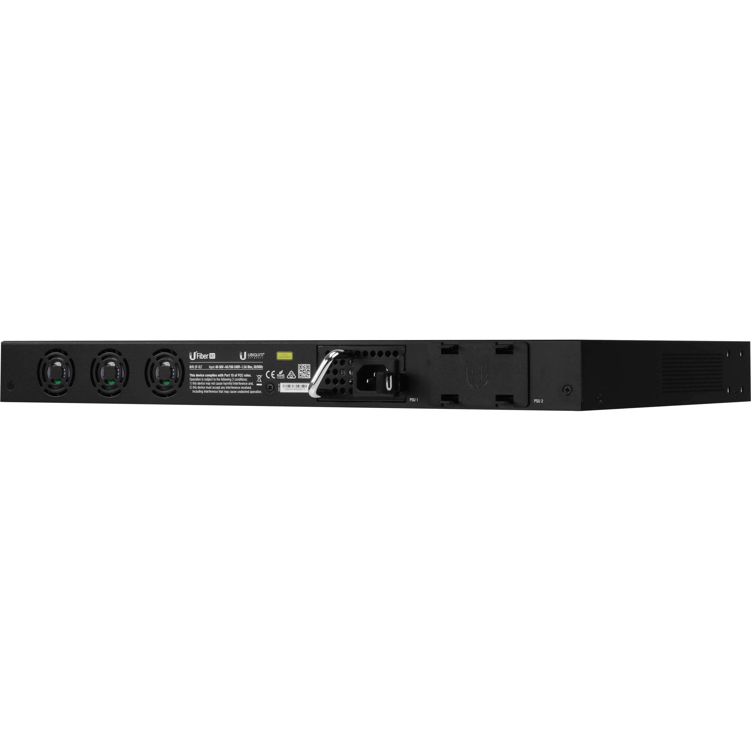Ubiquiti UF-OLT 8-port GPON OLT desktop fiber access switch with LCD display — view 8