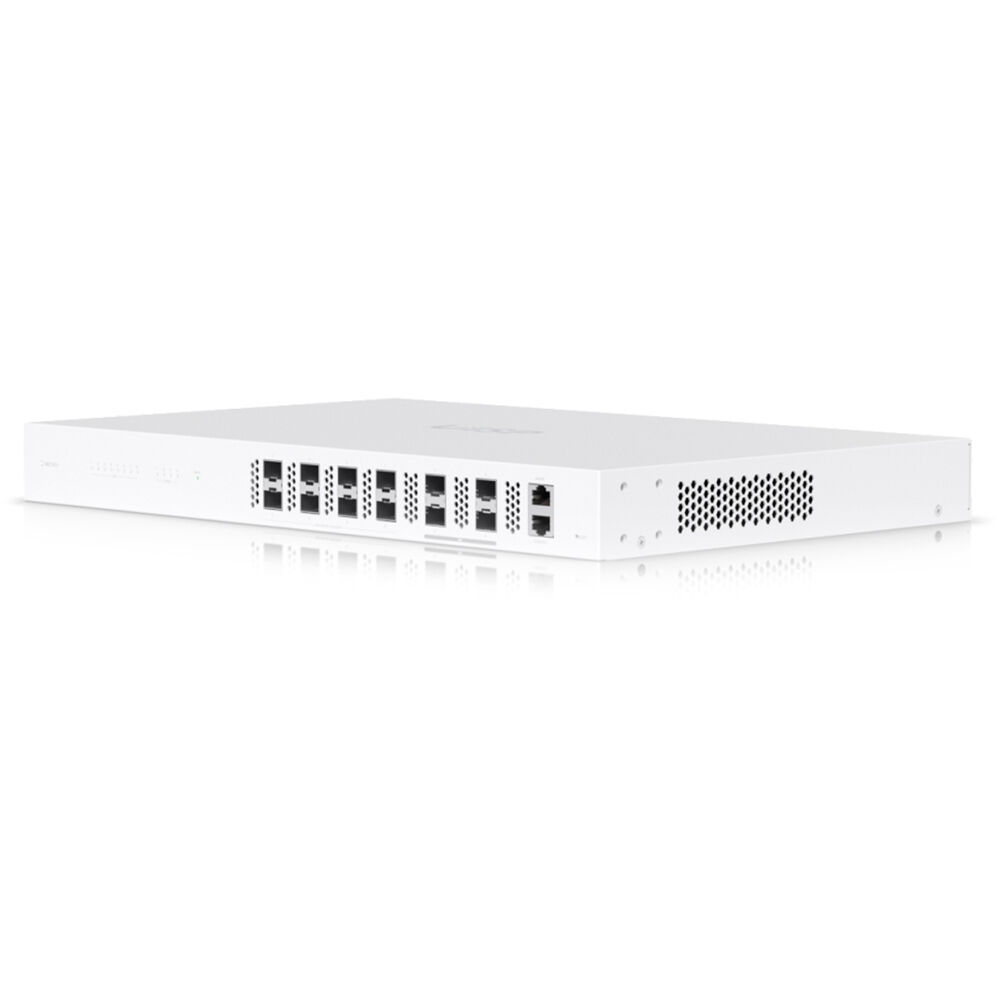 Ubiquiti UISP Fiber OLT XGS 1U rack-mount XGS-PON optical line terminal with 8 ports — view 2