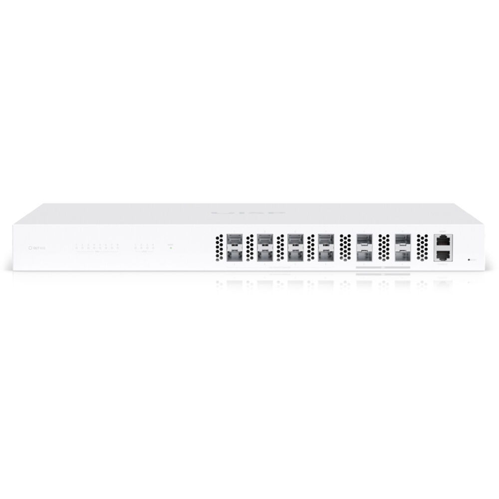 Ubiquiti UISP Fiber OLT XGS 1U rack-mount XGS-PON optical line terminal with 8 ports — view 3