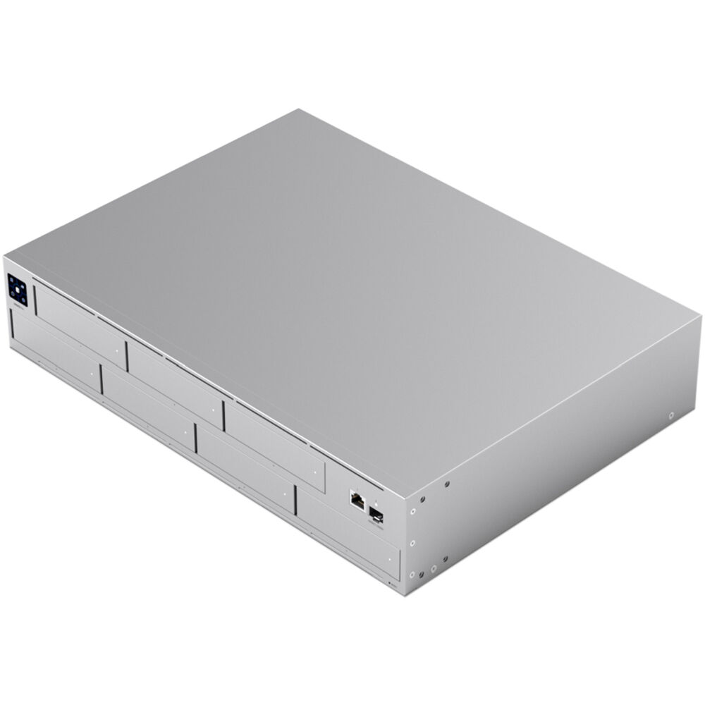 Ubiquiti UNAS Pro 2U rack-mount NAS with 7 drive bays for large-scale file storage — view 3