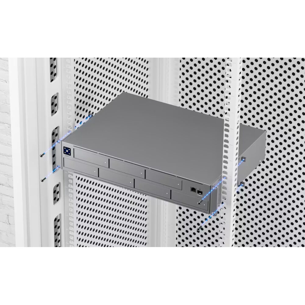 Ubiquiti UNAS Pro 2U rack-mount NAS with 7 drive bays for large-scale file storage — view 7