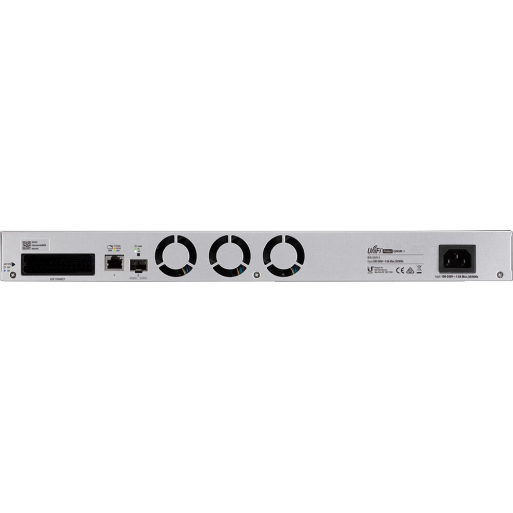 Ubiquiti UniFi Protect UNVR rack-mount network video recorder with 4 drive bays for enterprise surveillance — view 4